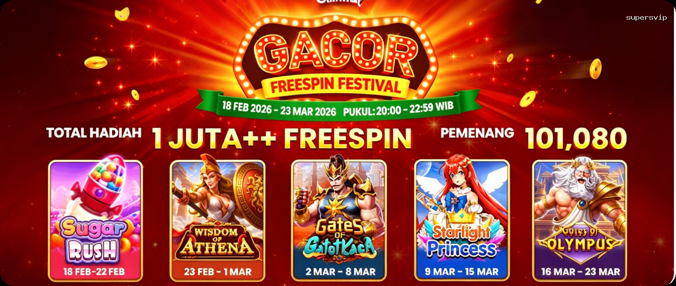 Login supersvip Sekarang Bonus Melimpah